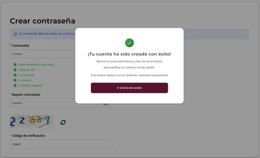 Imagem confirmacao e-mail visto mexicano
