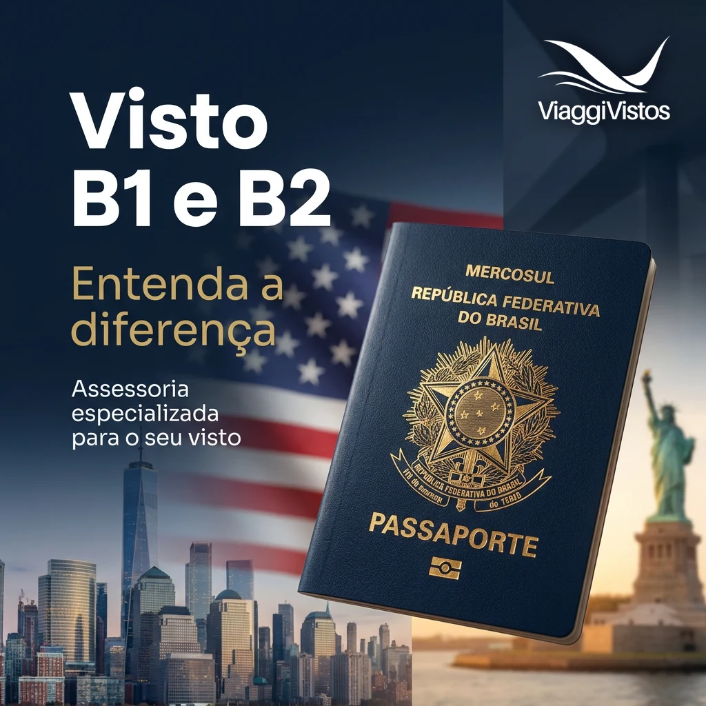 Diferença entre visto americano B1 e B2