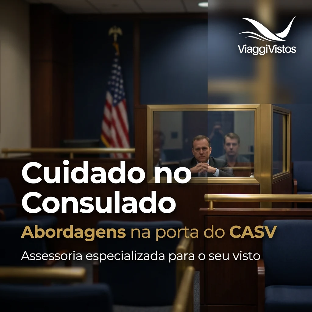 Cuidado com abordagens na porta do consulado americano ou CASV