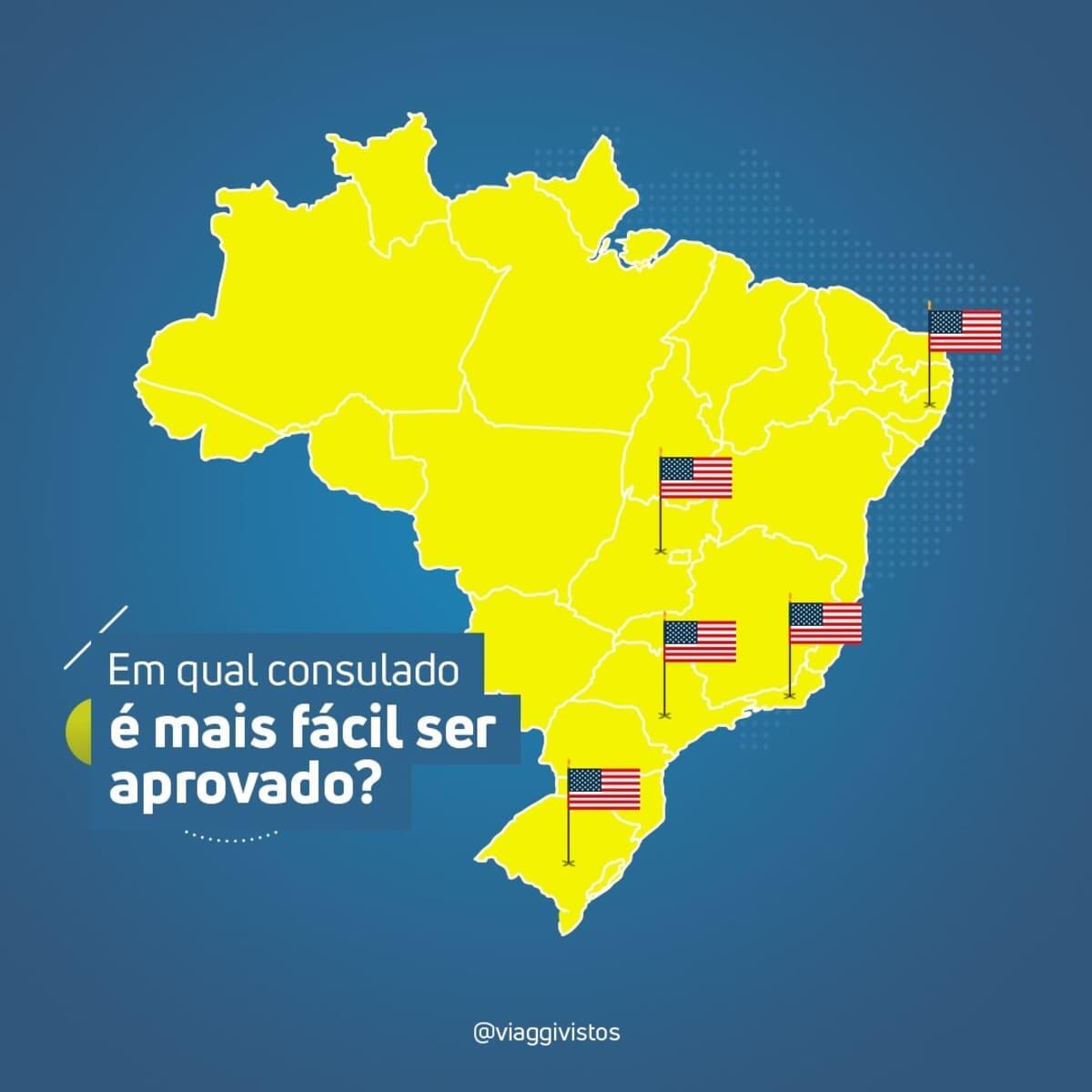 Em qual consulado é mais fácil ter o visto americano aprovado?