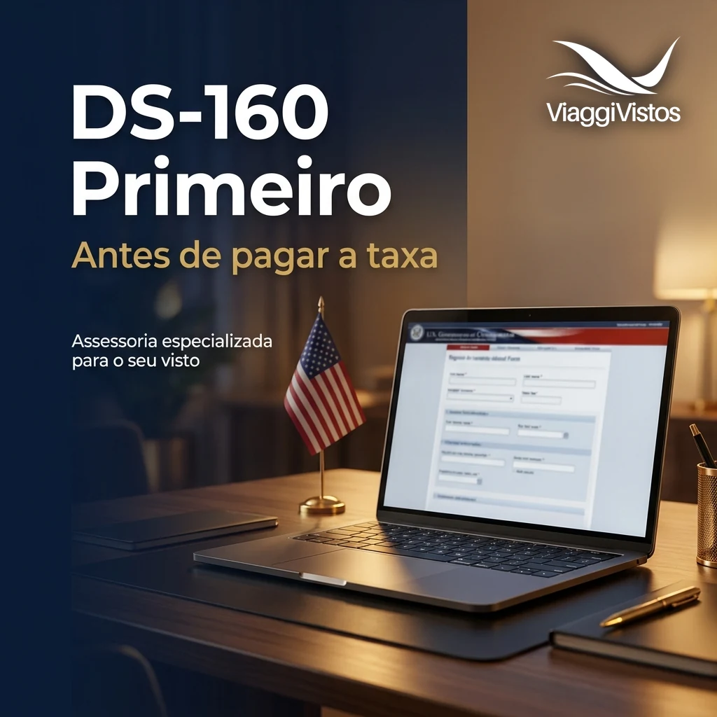 DS-160 Deve Estar Finalizado Antes da Emissão da Taxa Consulado do Visto Americano