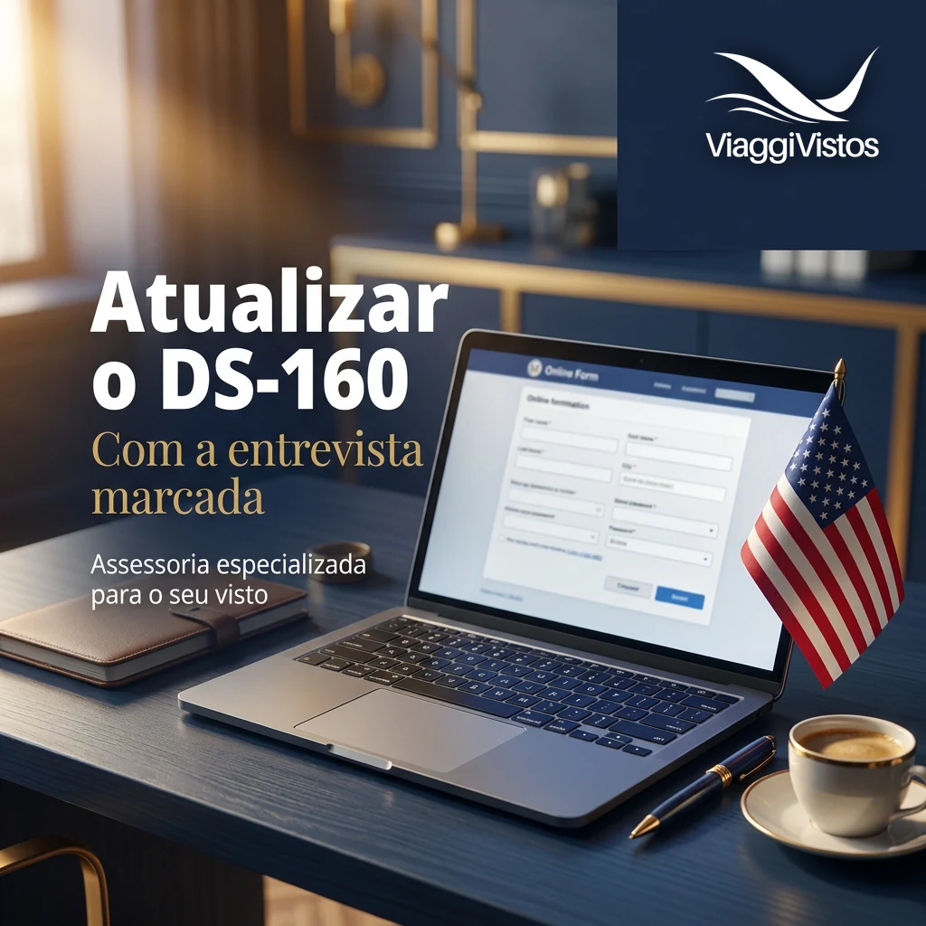 Como atualizar DS160 com entrevista marcada. Preciso cancelar o agendamento?