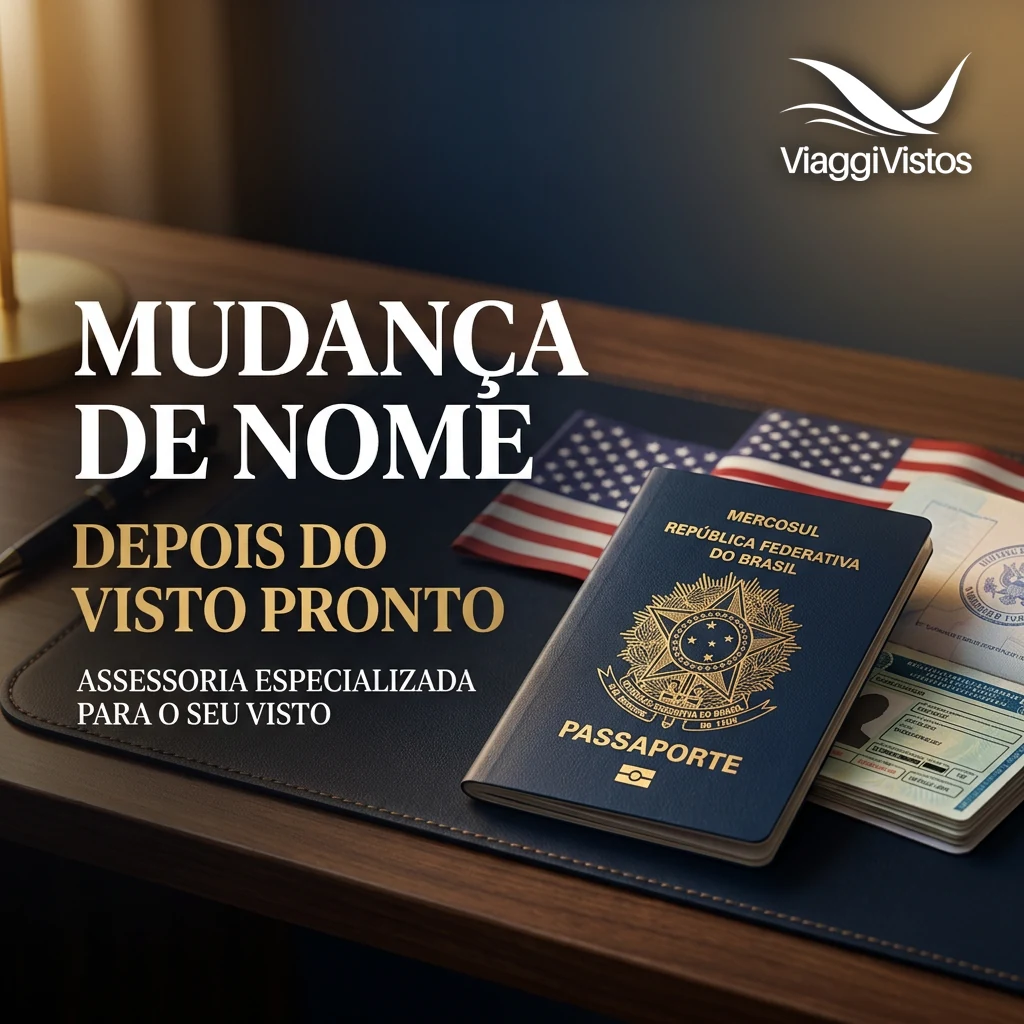 Alteração no nome depois de tirar visto americano. O que fazer?