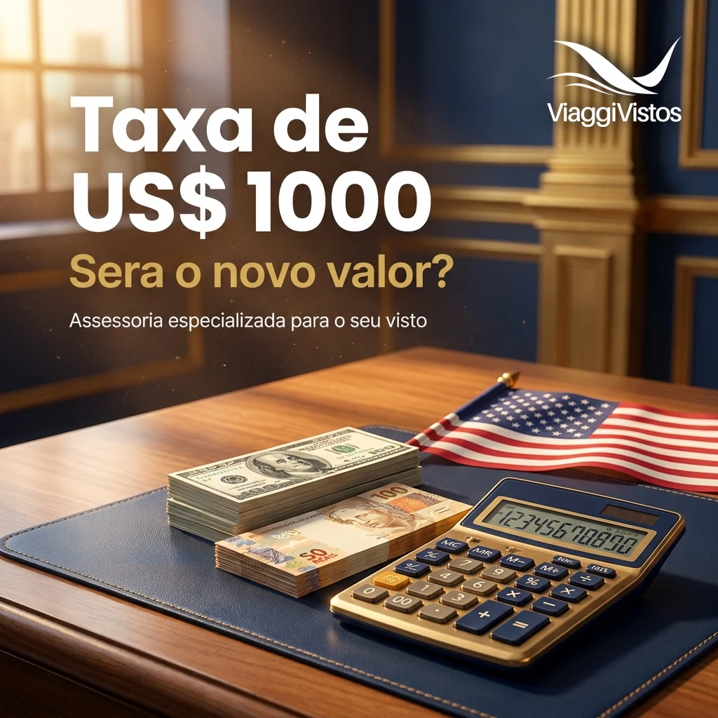 Taxa do visto americano será 1000 dólares?