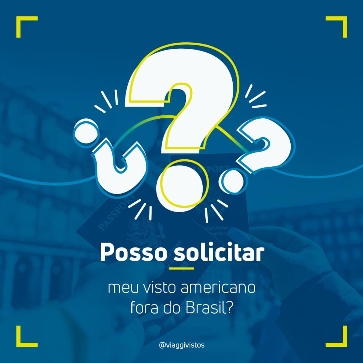 Brasileiros que moram no exterior podem solicitar visto americano?