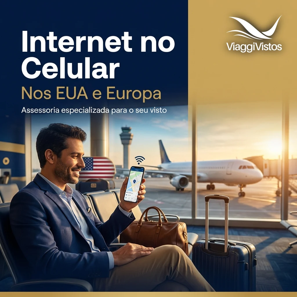 Como ter Internet no celular nos Estados Unidos e Europa