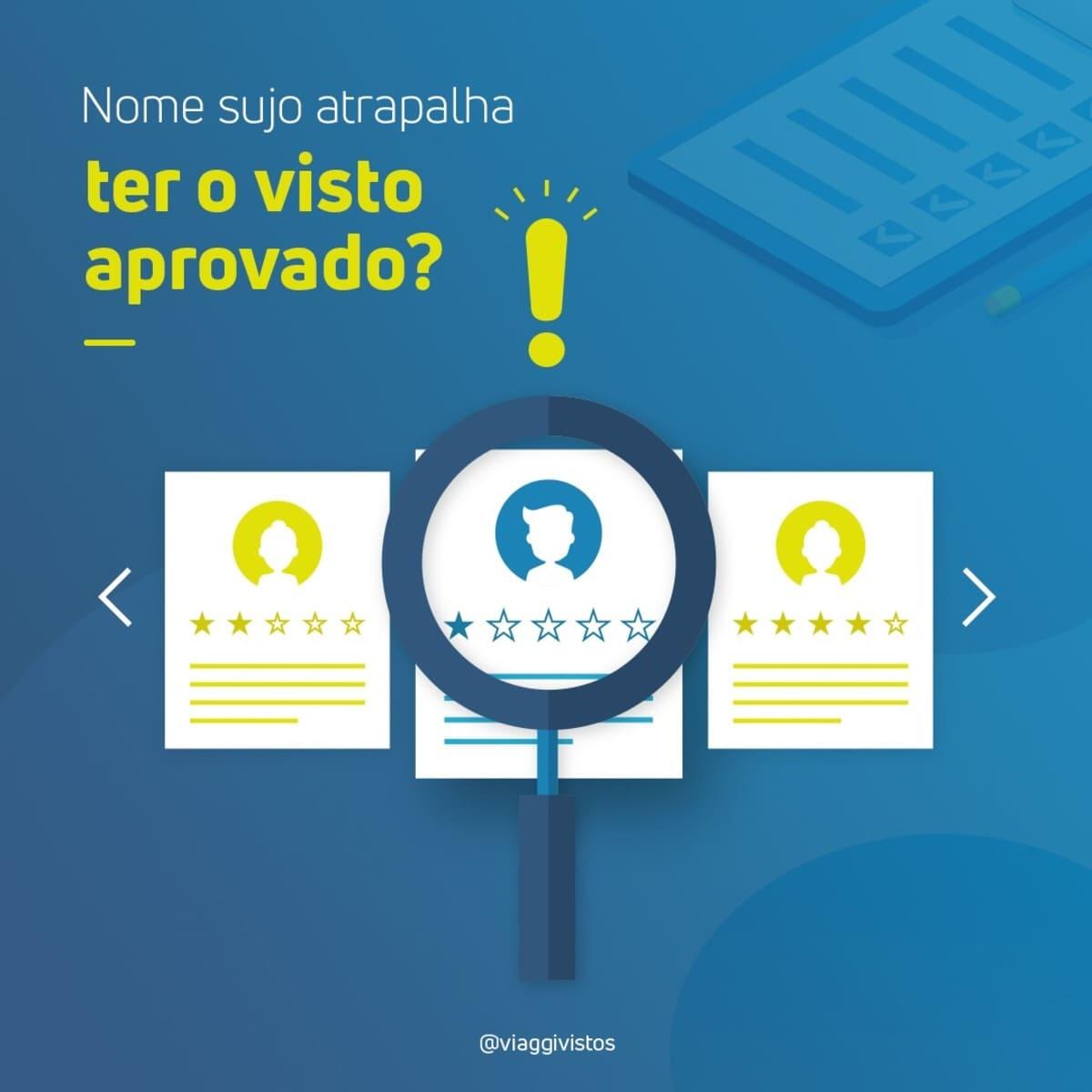 Nome sujo atrapalha tirar visto americano?