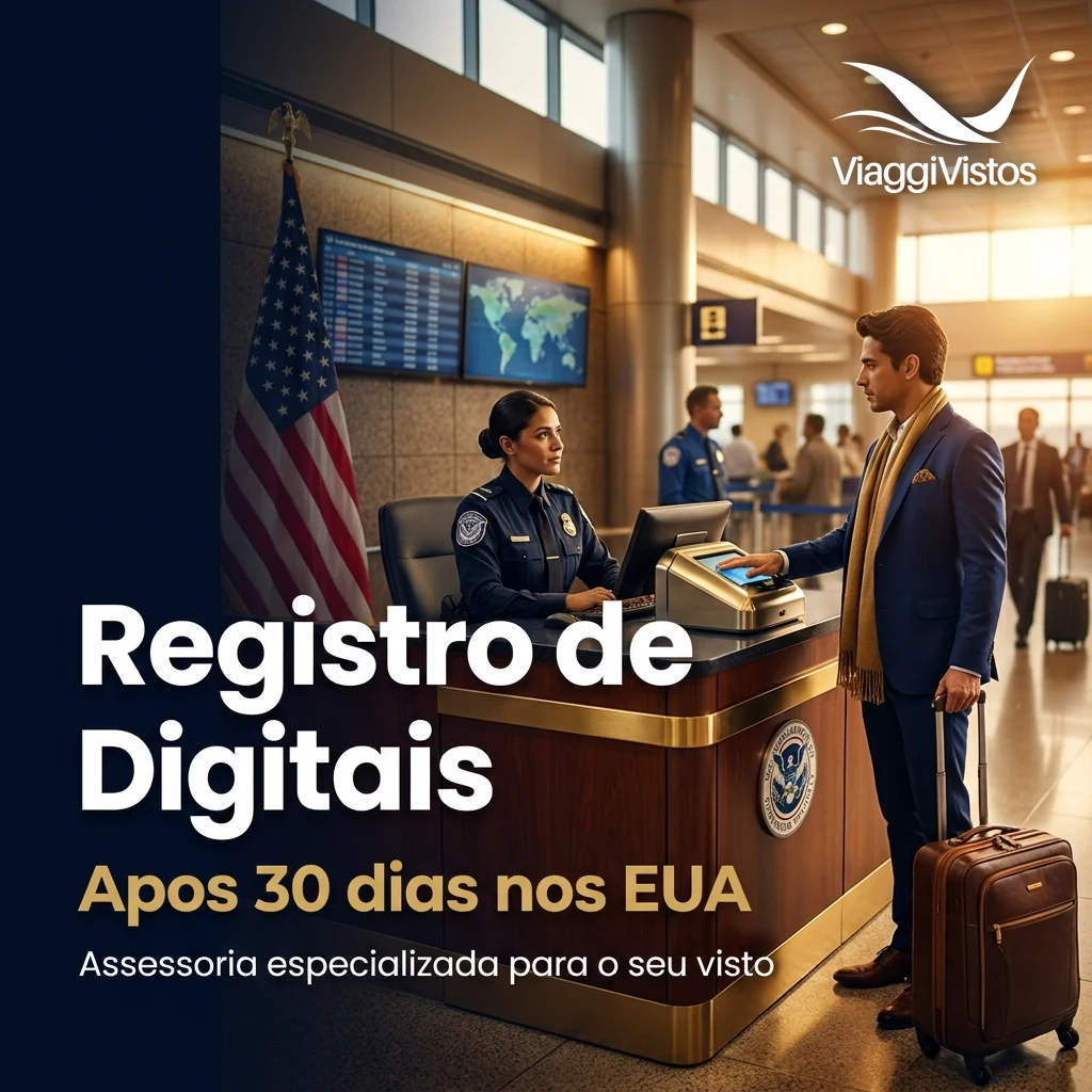 Turistas que permanecerem mais de 30 dias nos EUA precisarão registrar suas digitais?