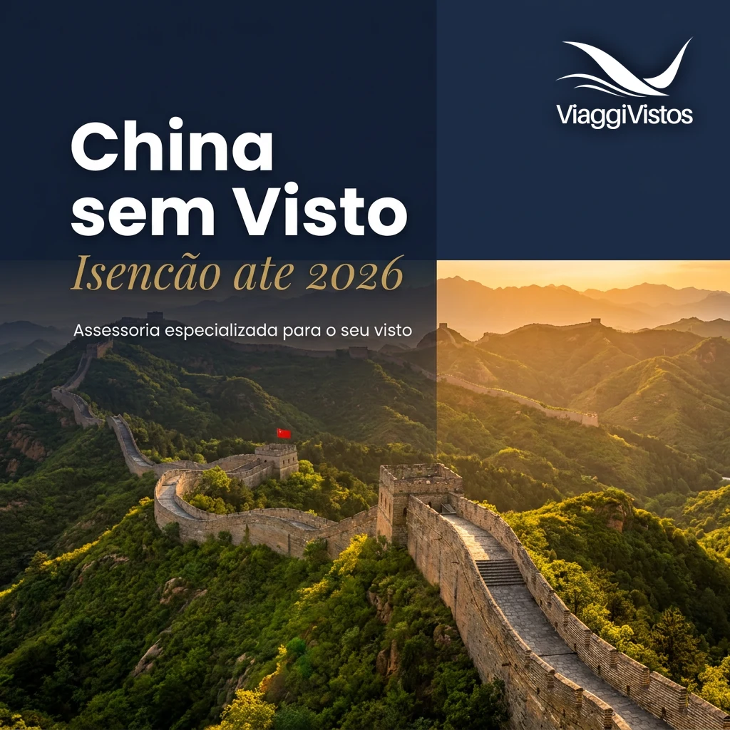 China prorroga isenção de visto para brasileiros até 2026