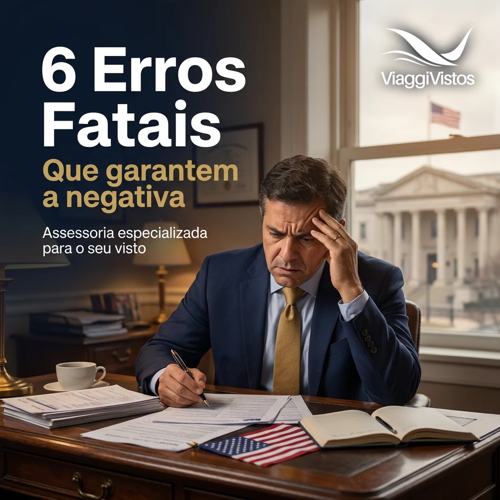 6 erros que garantem a negativa do visto americano (e como evitá-los!)