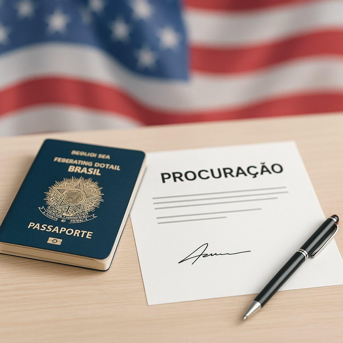 Modelo de procuração para retirada de visto americano no CASV