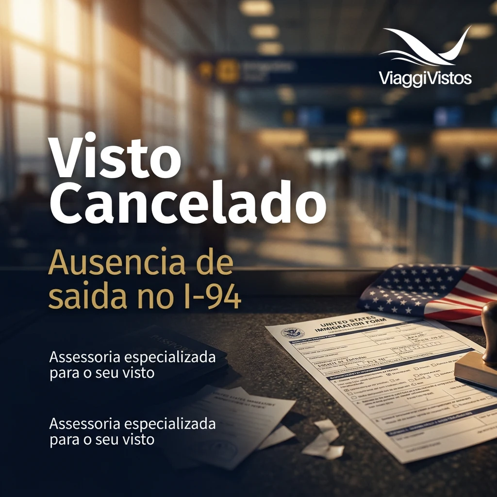 Visto americano cancelado por ausência de saída no I-94? Entenda o problema e como evitar