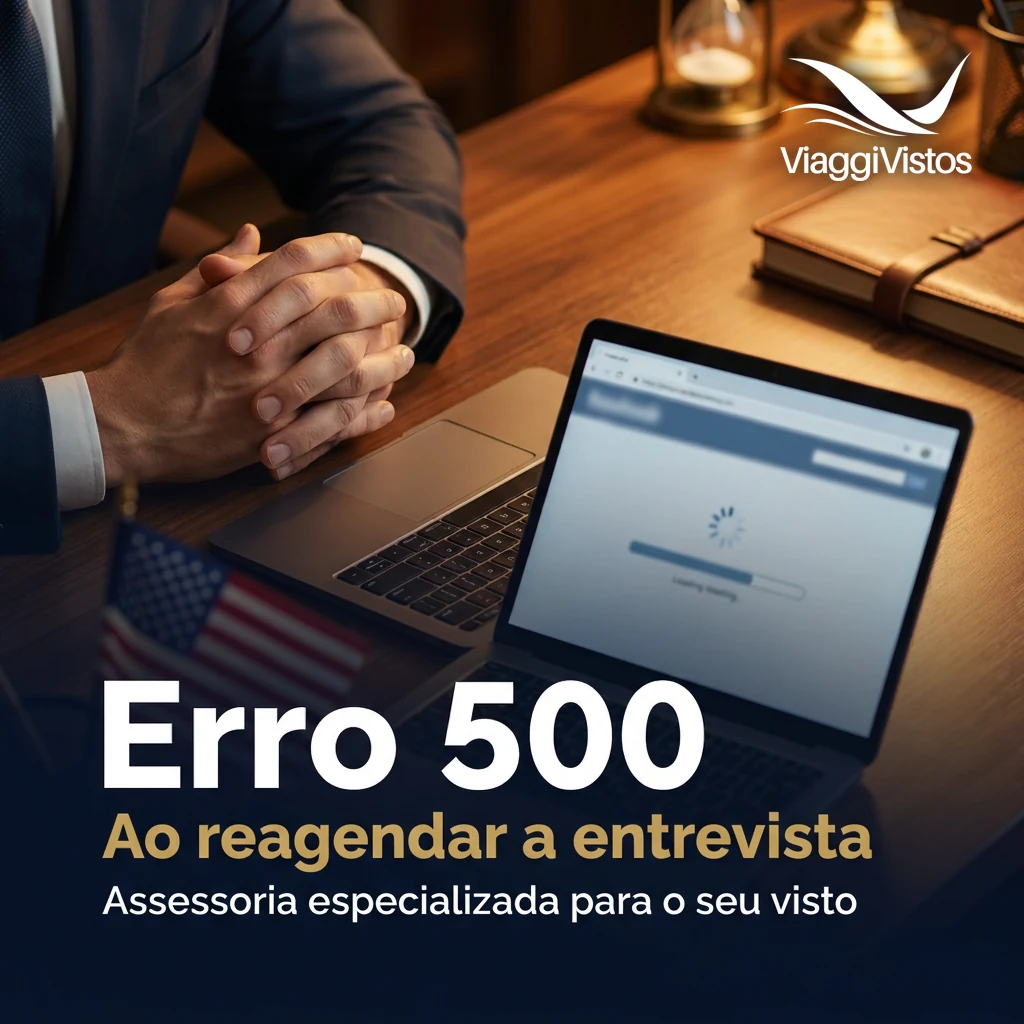500: ERROR ao tentar reagendar entrevista de visto americano: aprenda como resolver