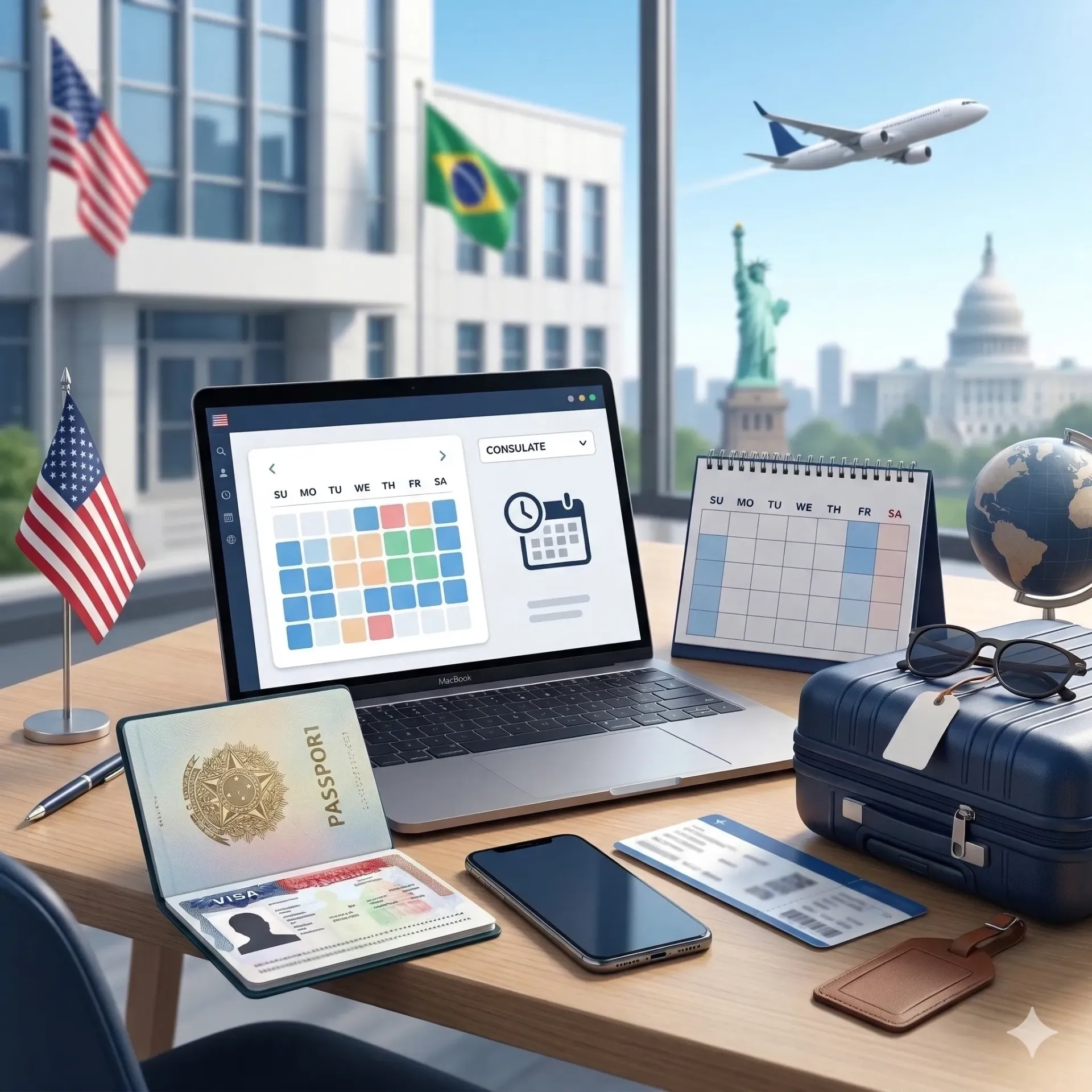 Calendário de Entrevistas para Visto Americano de Turismo: Datas Disponíveis no Consulado