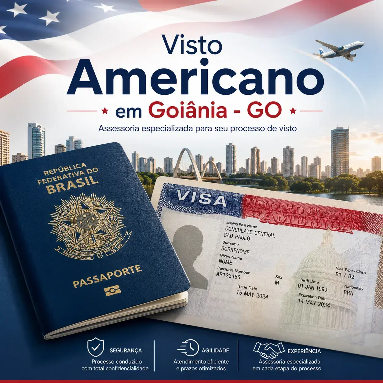 Visto Americano em Goiânia (GO): Como Tirar em 2026
