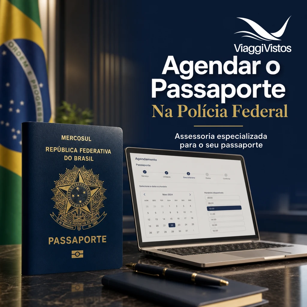 Agendamento na Polícia Federal 2026: agendar, consultar, remarcar e cancelar o passaporte
