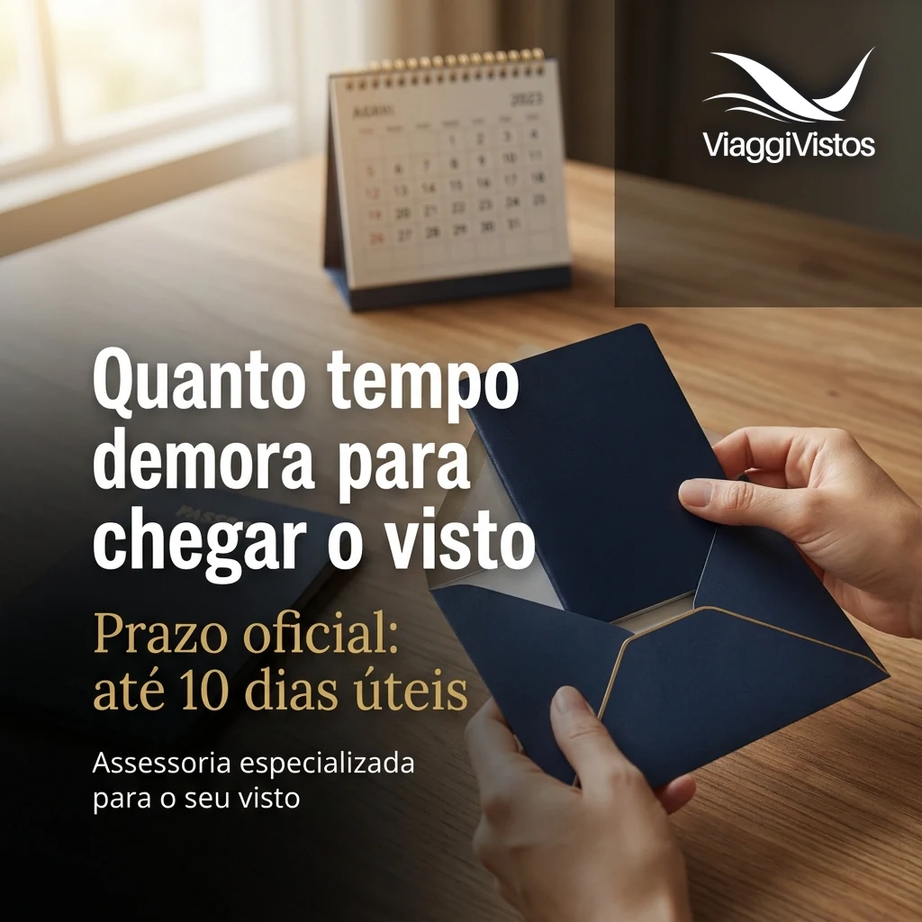 Quanto tempo demora para chegar o visto americano