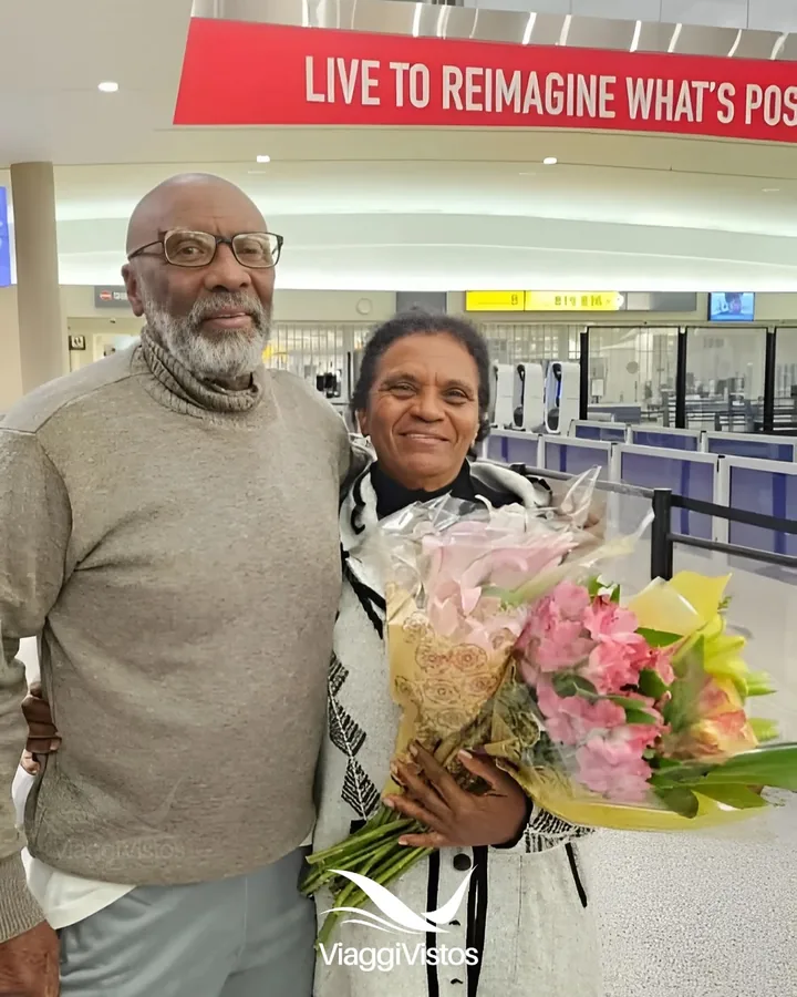 Casal de clientes da Viaggi Vistos no reencontro nos Estados Unidos